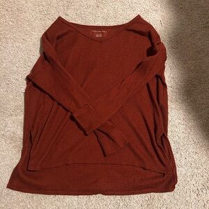 American Eagle Outfitters Women's Rust Top